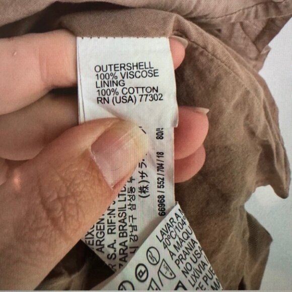 Brown Button-Up Dress - Picture 2 of 3